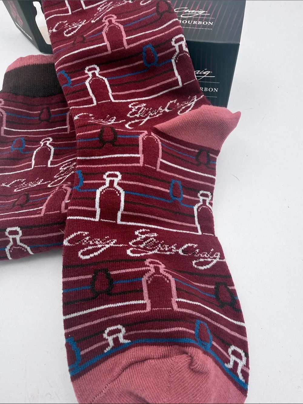 Elijah Craig Bourbon dress socks 2025 2 pairs New